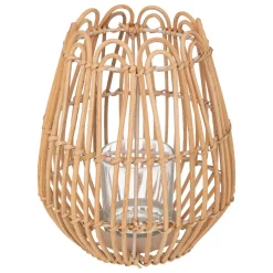 Farol Caravane Beige De Ratán 18x22Cm