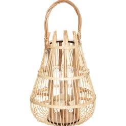 Farol De Ratán Beige 37.5Cm