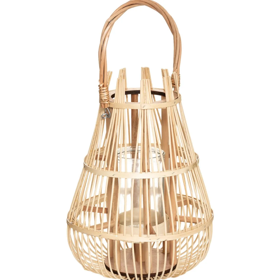 Farol De Ratán Beige 37.5Cm