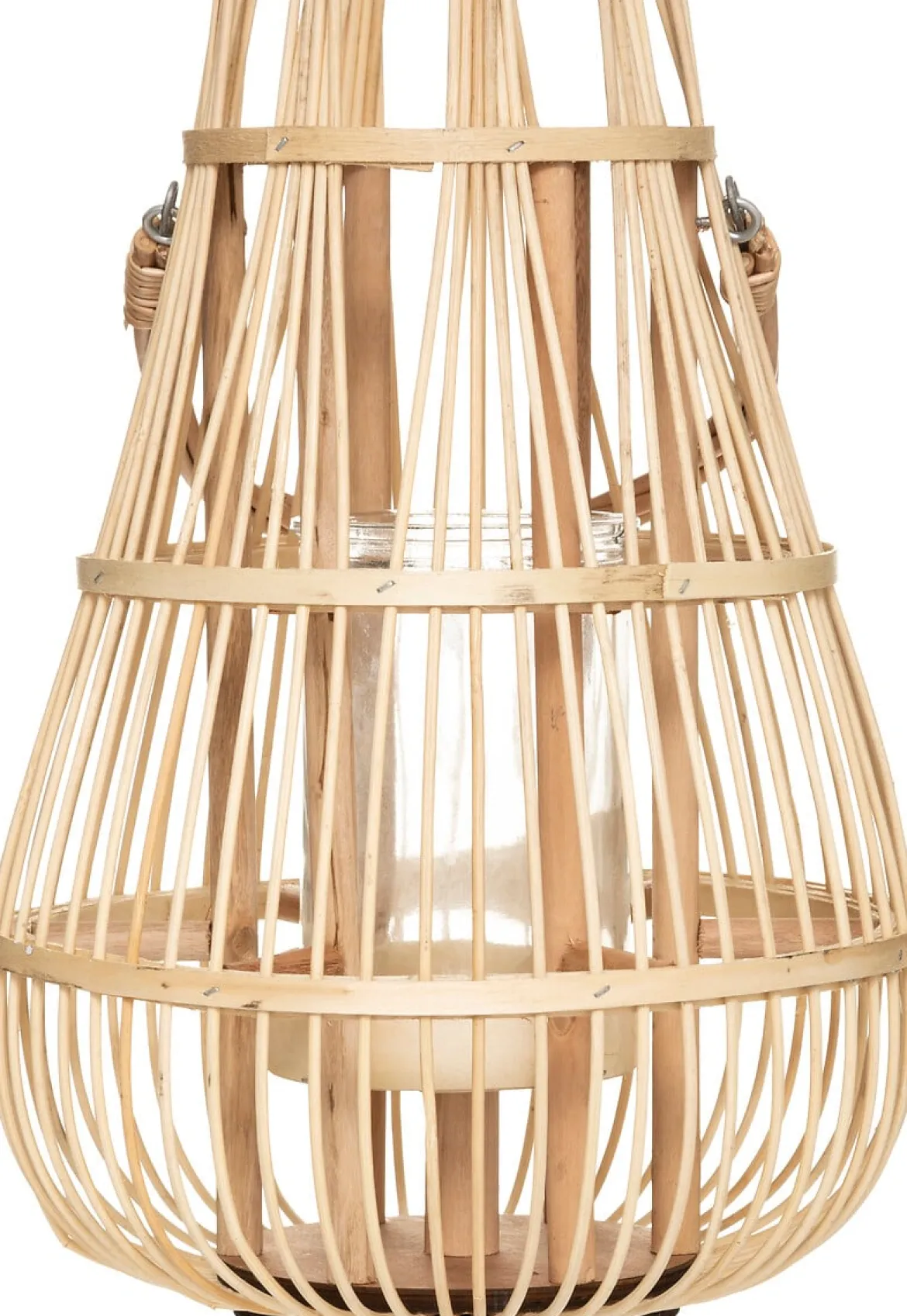 Farol De Ratán Beige 37.5Cm