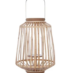 Farol De Ratán Natural 25x35Cm