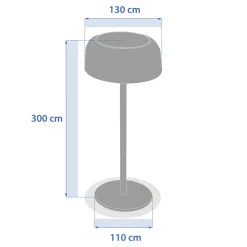 Farol solar táctil BOLTY argile