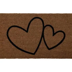 Felpudo Corazones 45x75cm Fibra Coco