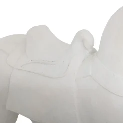 Figura caballo blanco de resina