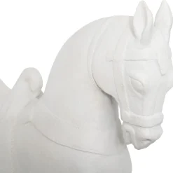 Figura caballo blanco de resina