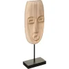 Figura Decorativa De Madera Natural 47Cm