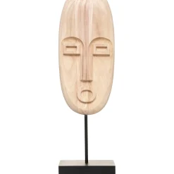 Figura Decorativa De Madera Natural 47Cm