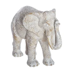 Figura decorativa Elefante blanco deco 19x9.5x15Cm