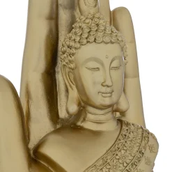 Figura decorativa mano BUDA ANDY 18cm dorada