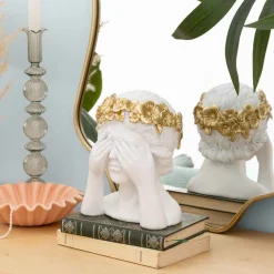 Figura decorativa mujer WILD ROMANCE blanco 22cm