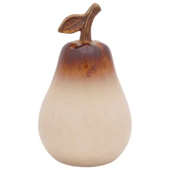 Figura decorativa Pera beige 21cm