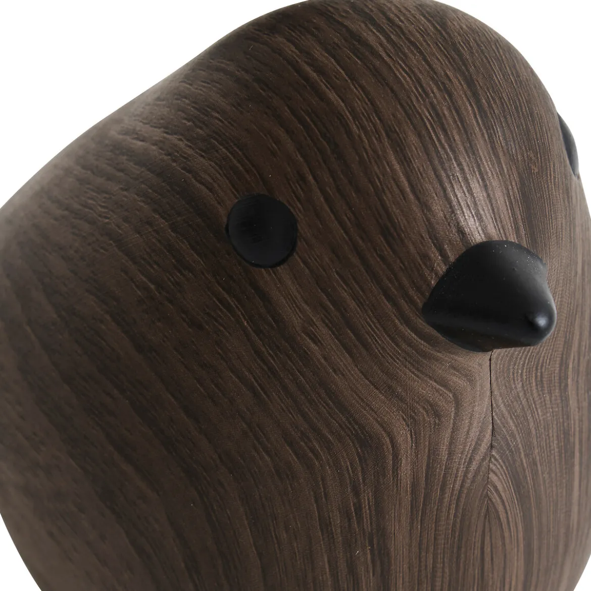 Figura decorativa pájaro marrón oscuro 34cm