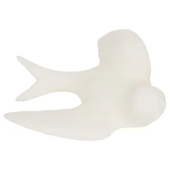Figura decorativa 3 pájaros blancos 15,5cm