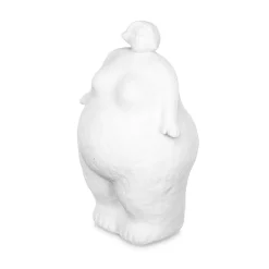 Figura de mujer de cerámica blanca 25cm