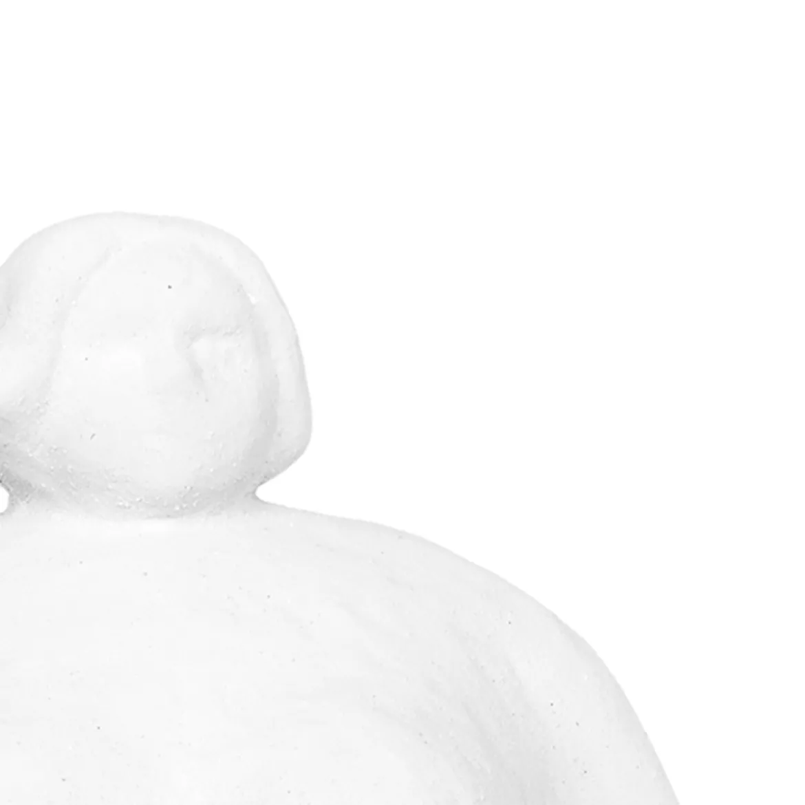 Figura de mujer de cerámica blanca 25cm