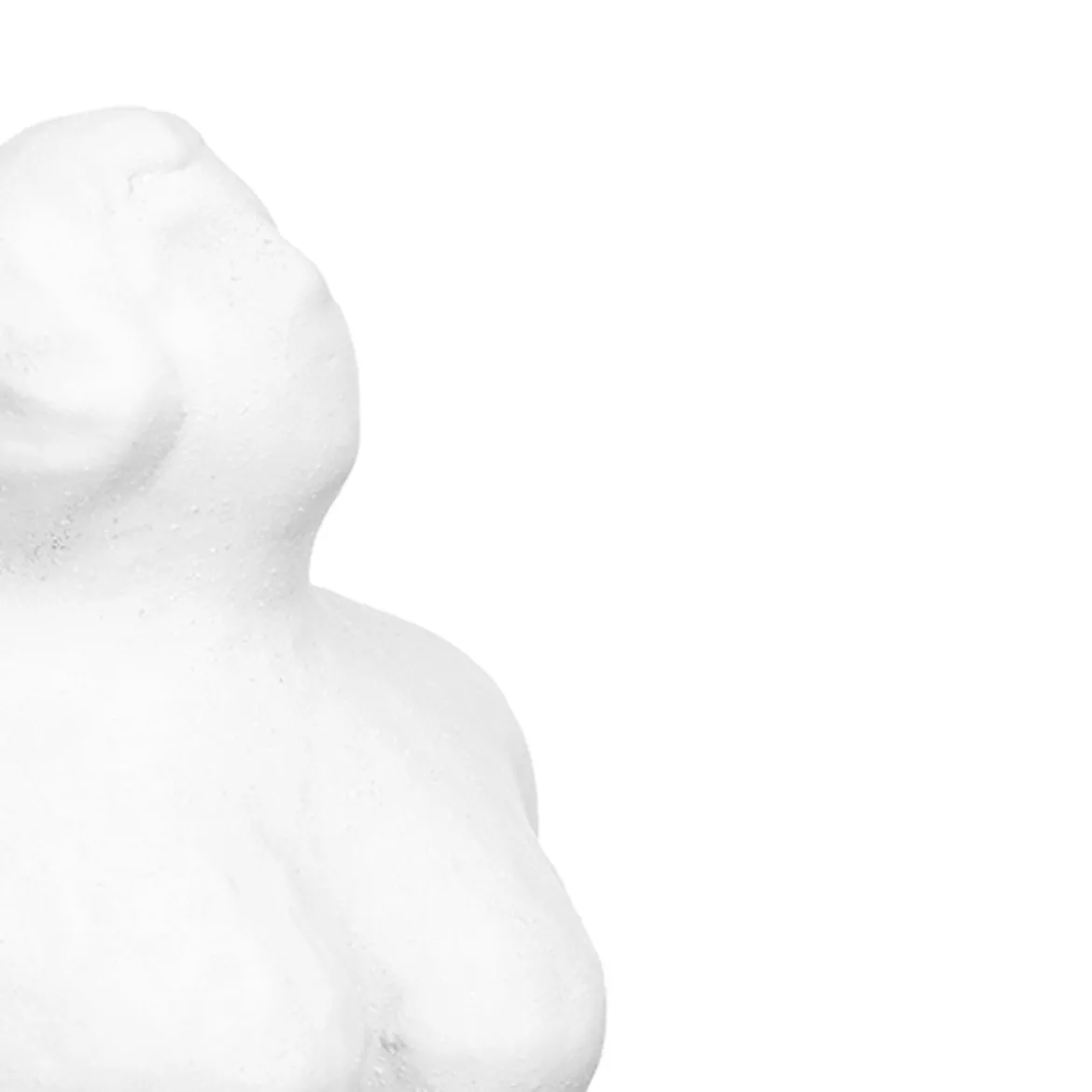 Figura de mujer de cerámica blanca 34cm