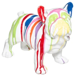 Figura De Perro A Rayas 34x18x26.5Cm