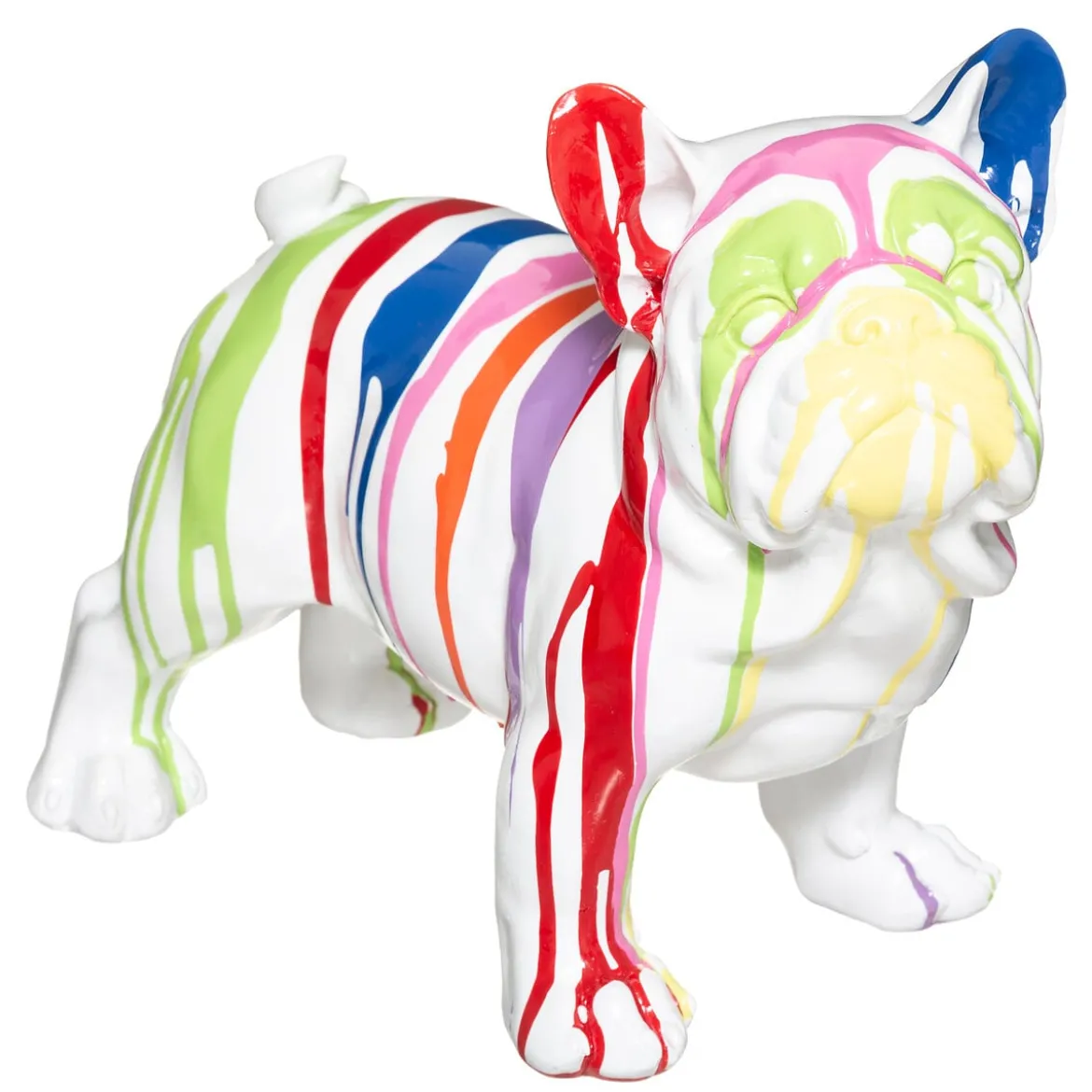 Figura De Perro A Rayas 34x18x26.5Cm
