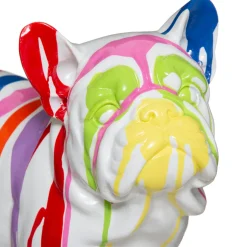 Figura De Perro A Rayas 34x18x26.5Cm