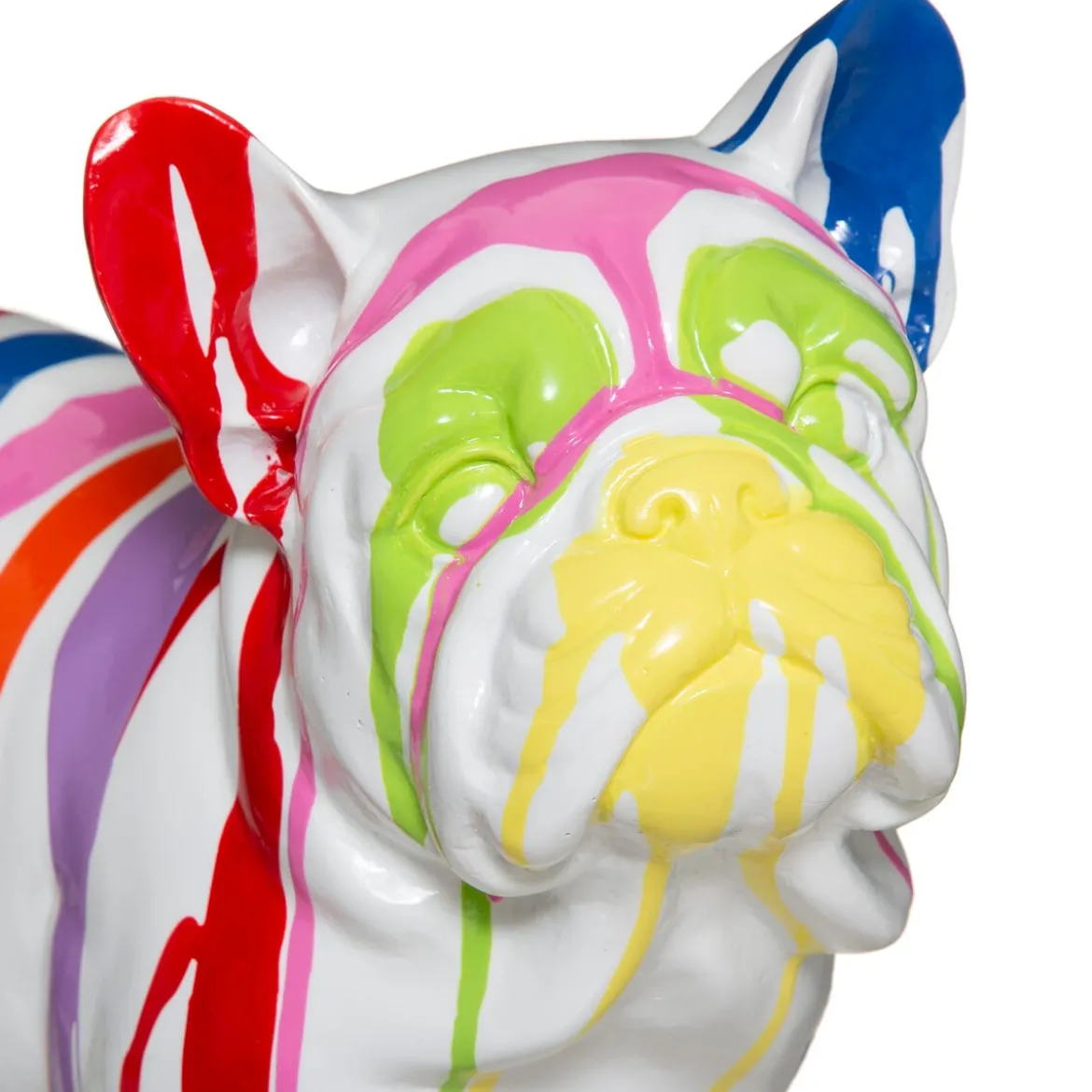 Figura De Perro A Rayas 34x18x26.5Cm