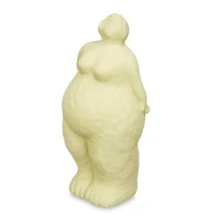Figura forma de mujer de cerámica verde 34cm
