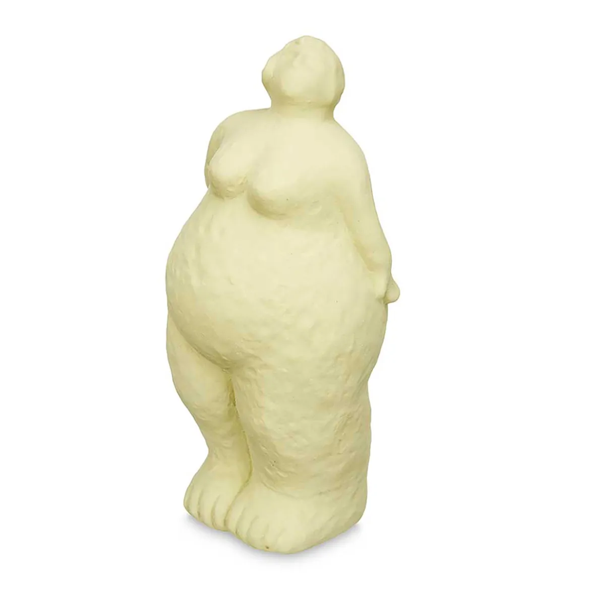 Figura forma de mujer de cerámica verde 34cm