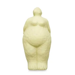 Figura forma de mujer de cerámica verde 34cm