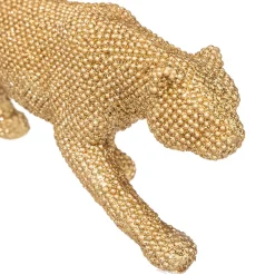 Figura leopardo ARTIFICE dorado 29cm