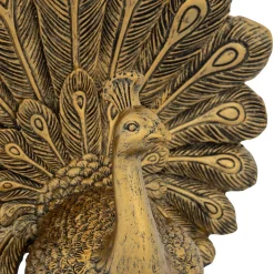 Figura pavo real WILD ROMANCE dorada 27cm