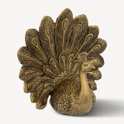 Figura pavo real WILD ROMANCE dorada 27cm