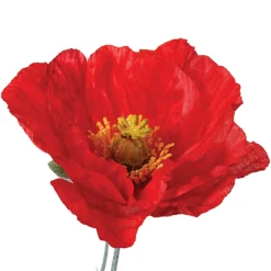 Flor De Amapola Artificial 70Cm