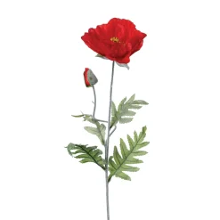 Flor De Amapola Artificial 70Cm