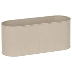 Florero AZE de metal beige 27cm