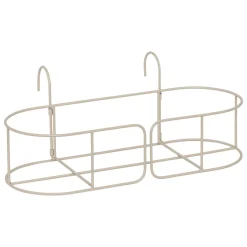 Florero AZE de metal beige 27cm