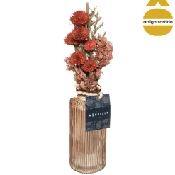 Florero C/Flores Secas 28Cm