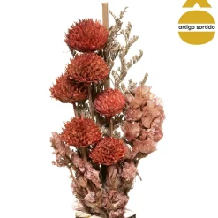 Florero C/Flores Secas 28Cm