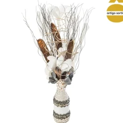 Florero Con Flor Artificial 50Cm