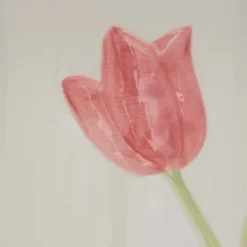 Florero con tulipanes FLEUR DE ROSE 21cm