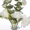 Florero De Vidrio C/ Eucalipto 7.5x39Cm