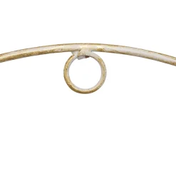 Florero TINO de metal blanco 28cm