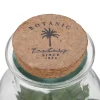 Frasco De Vidrio C/Plantas Artif.12x19.5