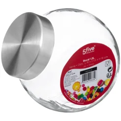 Frasco De Vidrio C/Tapa Inox 1.5L