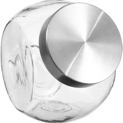 Frasco De Vidrio C/Tapa Inox 1.5L
