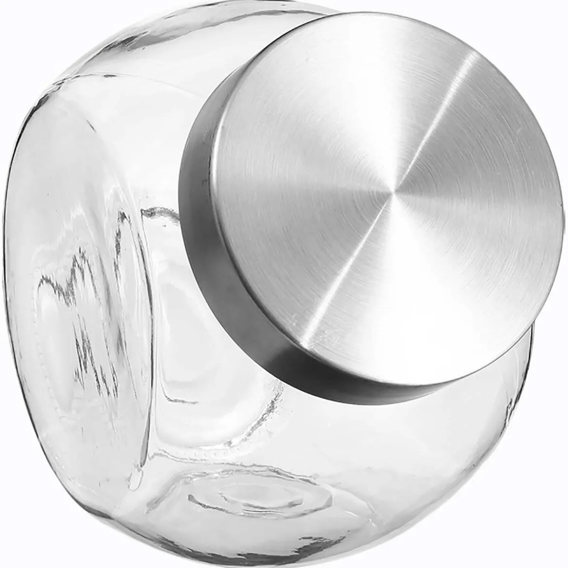 Frasco De Vidrio C/Tapa Inox 2.1L
