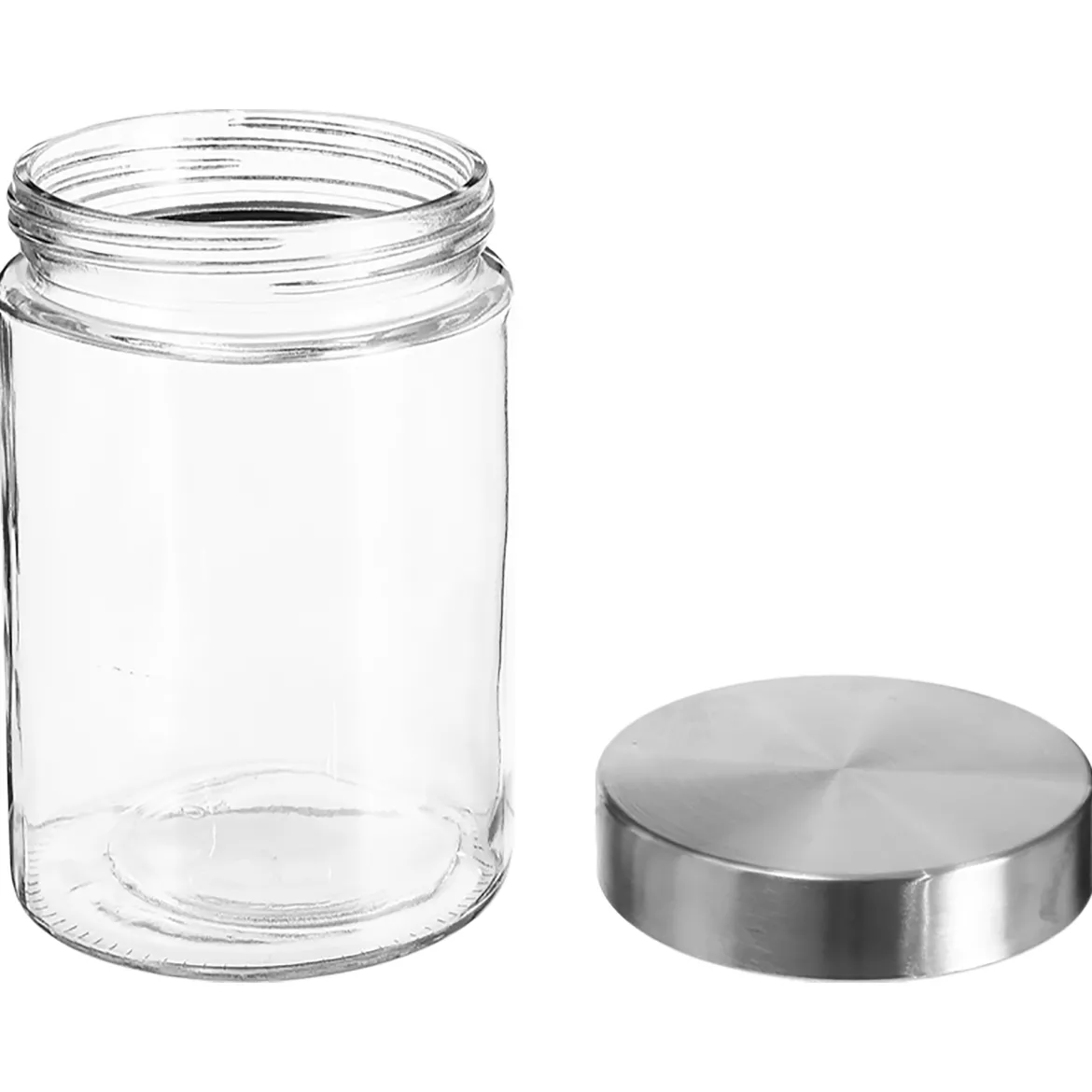 Frasco De Vidrio C/Tapa Inox 1.2L