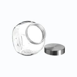 Frasco De Vidrio C/Tapa Inox 650Ml