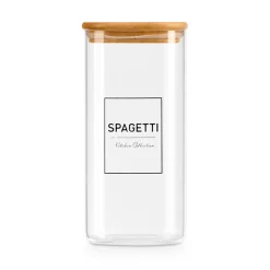 Frasco Para Pasta Con Tapa De Bambú 2.1l