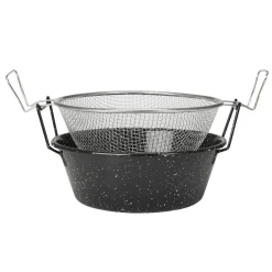 Freidora Alta Esmaltada 24Cm