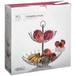 Frutero Metálico Con 2 Niveles