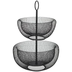 Frutero Metálico Con 2 Niveles 29.5x43
